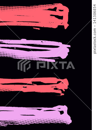 Abstract black and pink coral brush stripe background Abstract black and pink coral brush stripe background 141386854