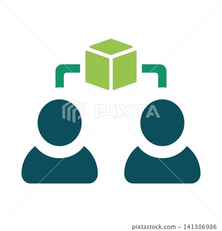 Peer-to-Peer Blockchain Network Icon Vector Decentralized Digital Collaboration Concept Peer-to-Peer Blockchain Network Icon Vector Decentralized Digital Collaboration Concept 141386986