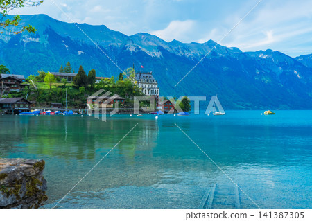Beautiful scenery of Lake Brienz in Switzerland Beautiful scenery of Lake Brienz in Switzerland 141387305