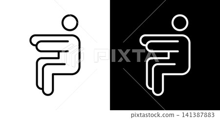 簡易的氣墊椅向量圖標 簡易的氣墊椅向量圖標 141387883