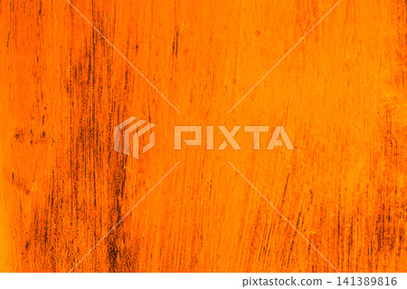 Orange-yellow bright vibrant paint abstract old background texture surface grunge wall Orange-yellow bright vibrant paint abstract old background texture surface grunge wall 141389816