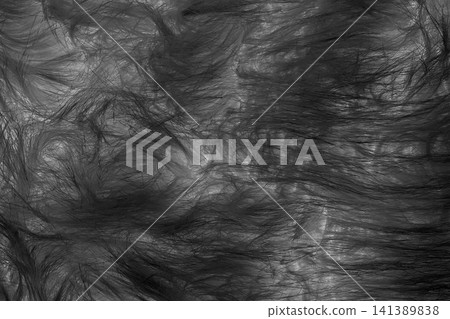 Black soft wool pattern texture abstract dark fluffy fur background structure backdrop Black soft wool pattern texture abstract dark fluffy fur background structure backdrop 141389838