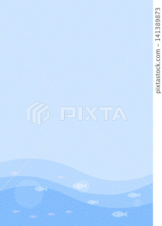 魚形背景（明信片）B-1 141389873