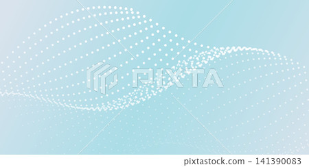 Vector network connection. AI-powered abstract landscape background with glowing white technology dots Vector network connection. AI-powered abstract landscape background with glowing white technology dots 141390083