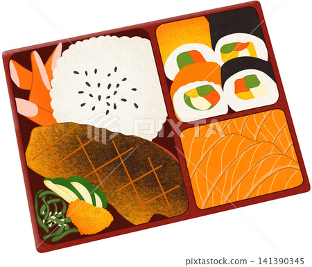 japanese bento box 141390345