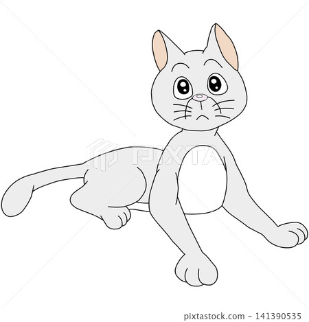 Hand-drawn animal illustration ☆ Cat Hand-drawn animal illustration ☆ Cat 141390535