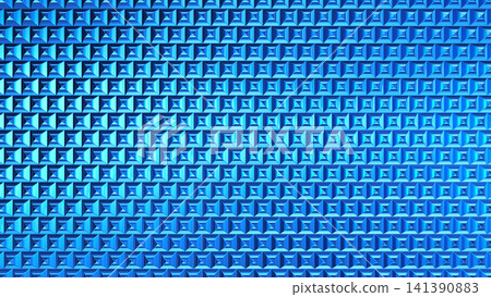 Blue crystal-like square tile background, sparkling with light reflections, 4K Blue crystal-like square tile background, sparkling with light reflections, 4K 141390883