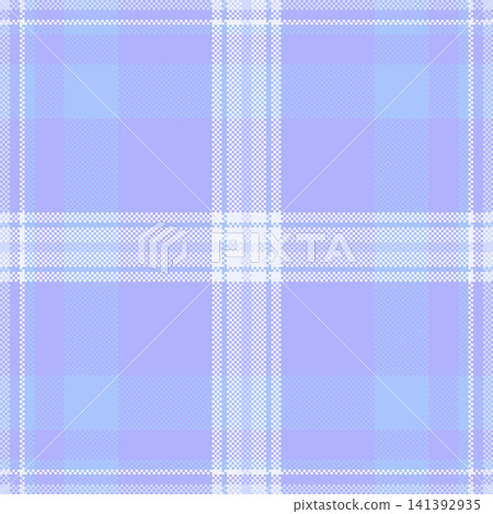 American tartan vector plaid, book background textile seamless. Spanish pattern check texture fabric in blue and white colors. 141392935