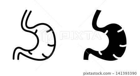 Stomach icon design template Stomach icon design template 141393390