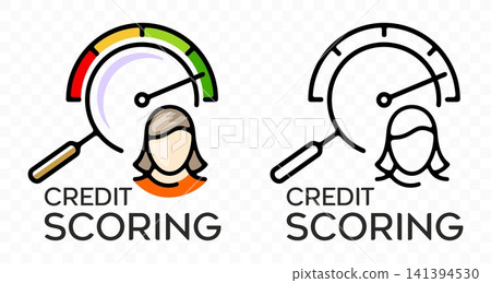 Credit scoring, finance, assessment and risk, graphic design. financial, rating, evaluation and analysis, vector design and illustration Credit scoring, finance, assessment and risk, graphic design. financial, rating, evaluation and analysis, vector design and illustration 141394530