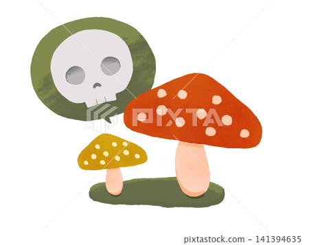 Image illustration of a poisonous mushroom Image illustration of a poisonous mushroom 141394635
