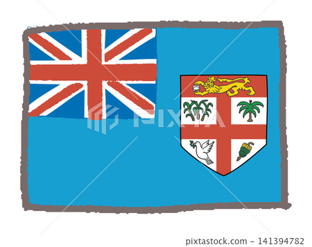 Hand-drawn Fijian flag Hand-drawn Fijian flag 141394782