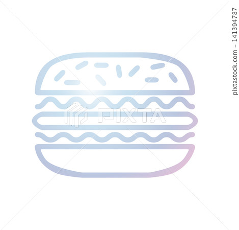 Burger icon design template Burger icon design template 141394787