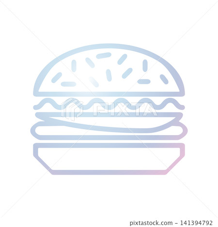 Burger icon design template 141394792