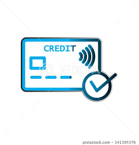 Credit Card icon design template Credit Card icon design template 141395376
