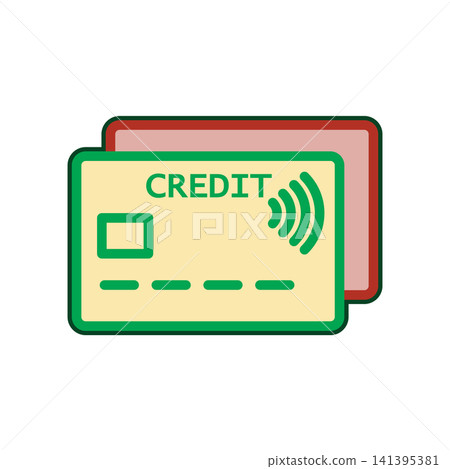 Credit Card icon design template Credit Card icon design template 141395381