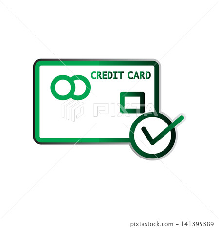 Credit Card icon design template Credit Card icon design template 141395389