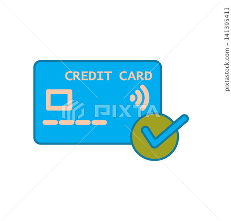 Credit Card icon design template Credit Card icon design template 141395411