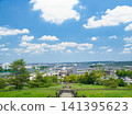 Residential area with blue skies 141395623