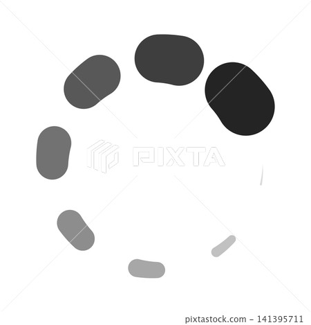 circular loading spinner icon with gray shades on white background circular loading spinner icon with gray shades on white background 141395711