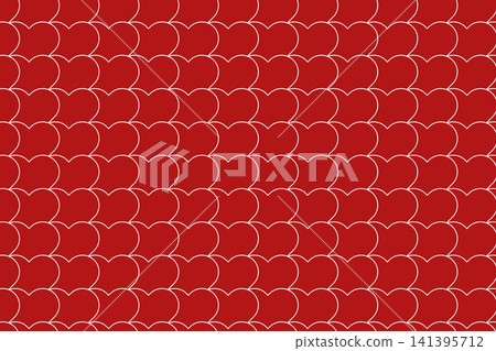 red heart pattern background with white outlines red heart pattern background with white outlines 141395712