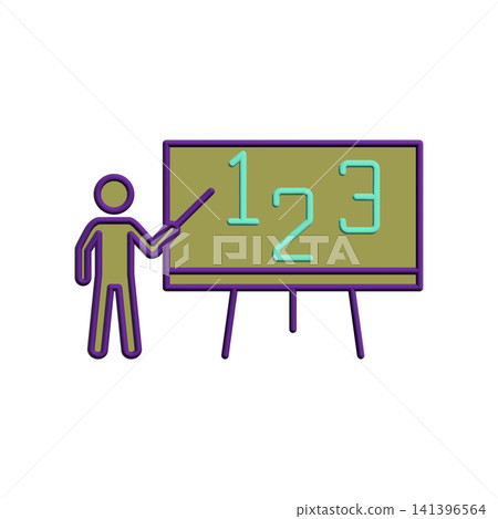 Blackboard icon design template Blackboard icon design template 141396564