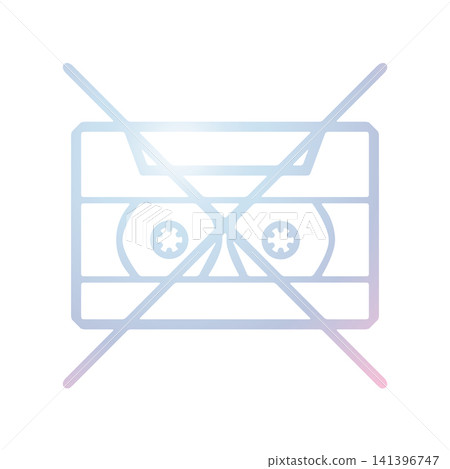 Cassette icon design template Cassette icon design template 141396747