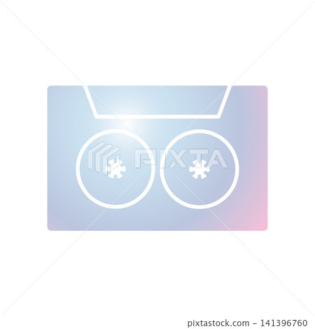 Cassette icon design template Cassette icon design template 141396760