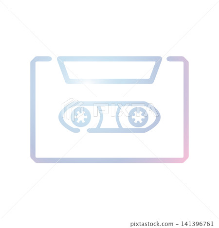 Cassette icon design template Cassette icon design template 141396761