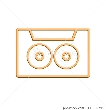 Cassette icon design template Cassette icon design template 141396798