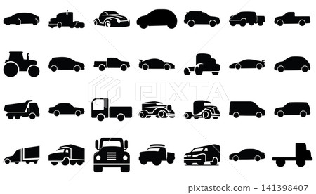 Set of vehicle vector icons Set of vehicle vector icons 141398407