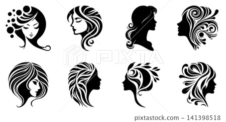 Women vector shapes set for ecology design or other type of illustration Women vector shapes set for ecology design or other type of illustration 141398518