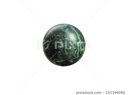 Polished Kambaba Jasper Sphere on White Background Polished Kambaba Jasper Sphere on White Background 141399098