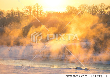 River in the cold season River in the cold season 141399161