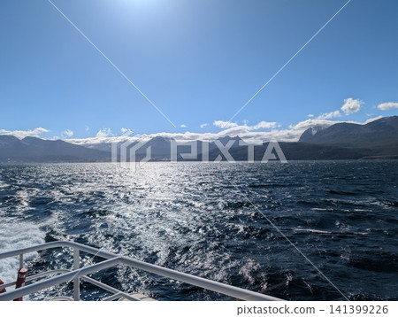 Ushuaia, Argentina - March 6, 2026: Beagle Channel Mountain View from an Excursion Boat 141399226