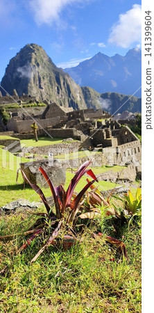 The ancient Inca city of Machu Picchu against the backdrop of the majestic Andes mountains. The ancient Inca city of Machu Picchu against the backdrop of the majestic Andes mountains. 141399604