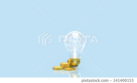 Illuminated Home Investment Concept with Golden Coins 3d render. Illuminated Home Investment Concept with Golden Coins 3d render. 141400153