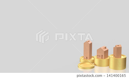 Rising Property Values and Real Estate Investment Growth Concept 3d render. Rising Property Values and Real Estate Investment Growth Concept 3d render. 141400165