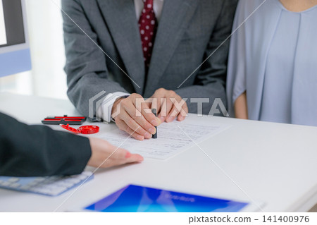 Businessman signing a contract Businessman signing a contract 141400976