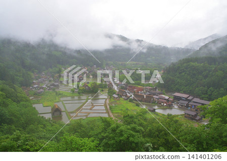 Scenery of Shirakawa-go, Shirakawa Village, Ono District, Gifu Prefecture (Rainy, 2023) Scenery of Shirakawa-go, Shirakawa Village, Ono District, Gifu Prefecture (Rainy, 2023) 141401206
