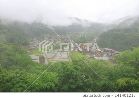 Scenery of Shirakawa-go, Shirakawa Village, Ono District, Gifu Prefecture (Rainy, 2023) Scenery of Shirakawa-go, Shirakawa Village, Ono District, Gifu Prefecture (Rainy, 2023) 141401213