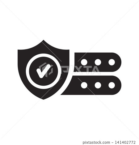 Secure Server and Data Protection Icon Symbolizing Cybersecurity and Hosting Services Secure Server and Data Protection Icon Symbolizing Cybersecurity and Hosting Services 141402772