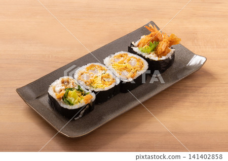 Shrimp tempura roll sushi Shrimp tempura roll sushi 141402858