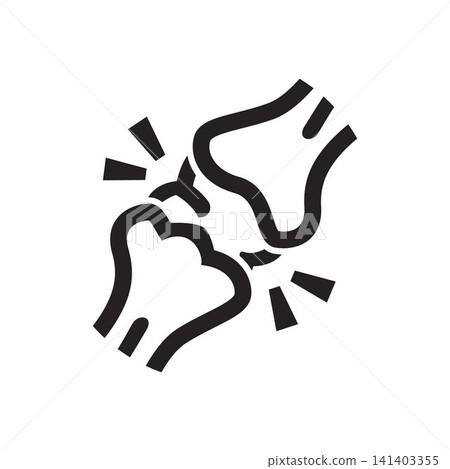 Knee Joint Pain Icon Vector for Orthopedic Injury and Medical Healthcare Knee Joint Pain Icon Vector for Orthopedic Injury and Medical Healthcare 141403355