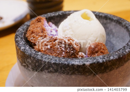 Sata Andagi and ice cream 1 Sata Andagi and ice cream 1 141403799