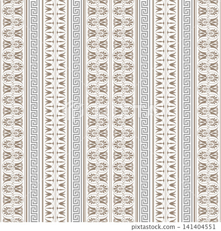 Seamless pattern with Greek key meanders. Ornamental vector background. Seamless pattern with Greek key meanders. Ornamental vector background. 141404551
