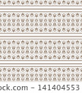 Seamless pattern with Greek key meanders. Intricate ornamental pattern with horizontal. Pattern traditional and elegant style, often used in textiles or wallpaper design for a classic aesthetic appeal 141404553