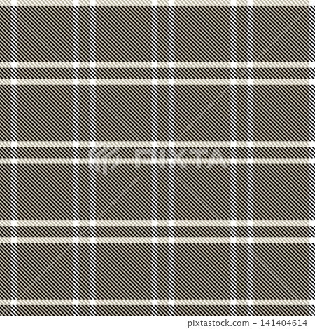 Asymmetrical Plaid tartan checkered textile pattern design in brown and white for fashion and home textiles Asymmetrical Plaid tartan checkered textile pattern design in brown and white for fashion and home textiles 141404614