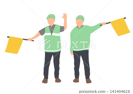 Two senior volunteers to watch over students going to and from school. Two senior volunteers to watch over students going to and from school. 141404628