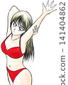 Girl in a red bikini 141404862
